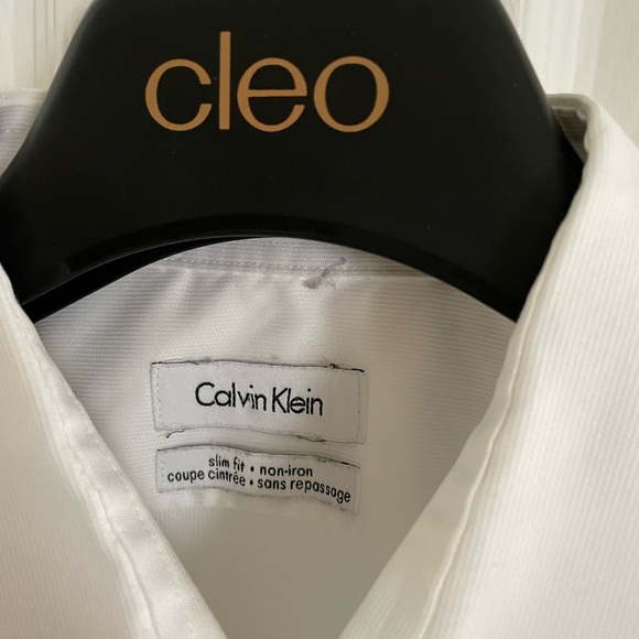 French Cuff Calvin Klein Dress Shirt - Picture 3 of 3